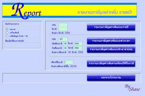 โปรแกรมสั่งพิมพ์รายงานภาษีมูลค่าเพิ่ม ภพ.30