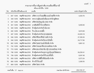 รูปแบบการรายงานสรุป การยื่นแบบ ภพ.30 รายเดือน ว่ายื่นใครไปบ้าง